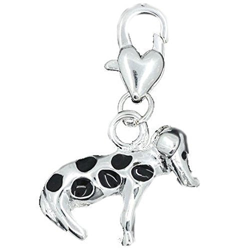 Dog Clip on Pendant for European Charm Jewelry w/ Lobster Clasp - Sexy Sparkles Fashion Jewelry - 1