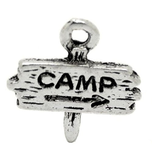 Camp Fingerpost Bracelet Necklace Charm Pendant