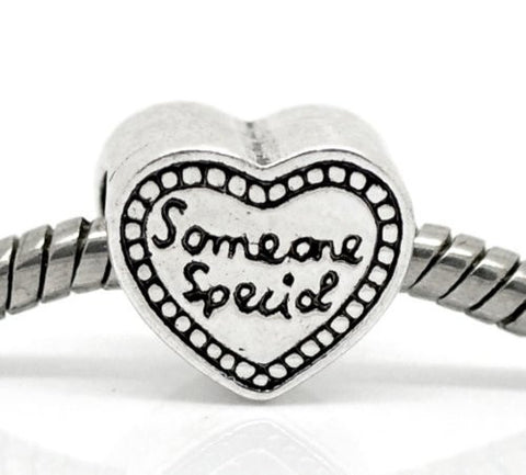 "Someone Special" Heart Bead European Bead Compatible for Most European Snake Chain Bracelet - Sexy Sparkles Fashion Jewelry - 2