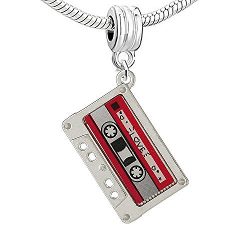 Love Cassette Tape Charm Bead - Sexy Sparkles Fashion Jewelry