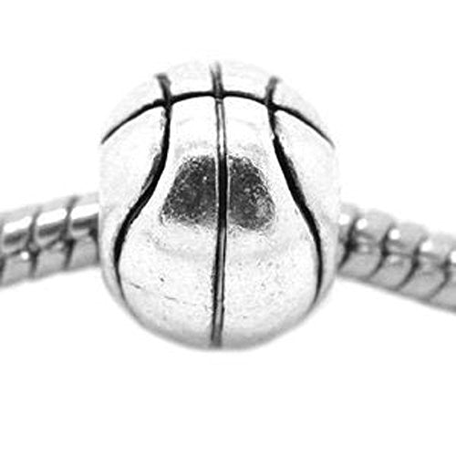 Basketball Charm Spacer Beads For Snake Chain Charm Bracelet