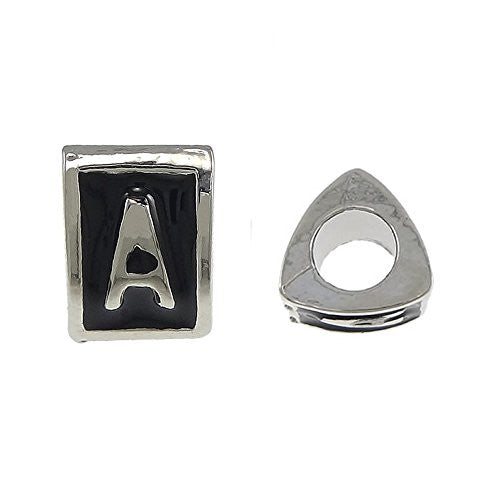 Letter  "A" Triangle Spacer European European Bead Compatible for Most European Snake Chain Charm Bracelet