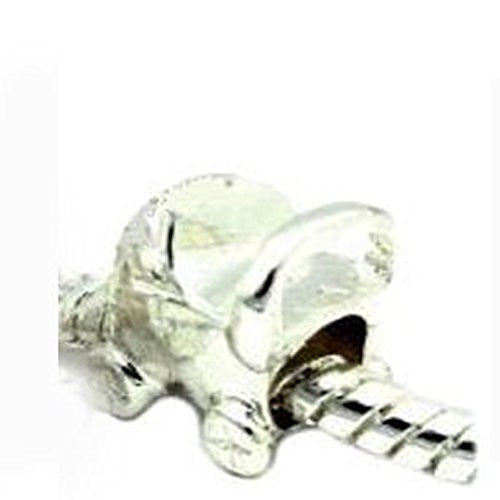 Baby Carriage Cart Bead Charm Spacer European Bead Compatible for Most European Snake Chain Bracelet - Sexy Sparkles Fashion Jewelry - 1
