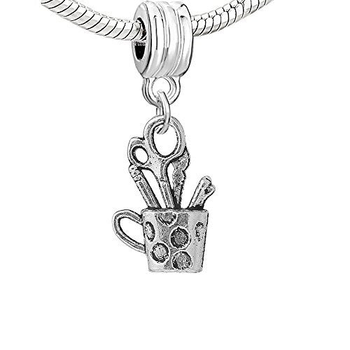 Teachers Pen Case Charm Dangle European Bead Compatible for Most European Snake Chain Bracelet - Sexy Sparkles Fashion Jewelry
