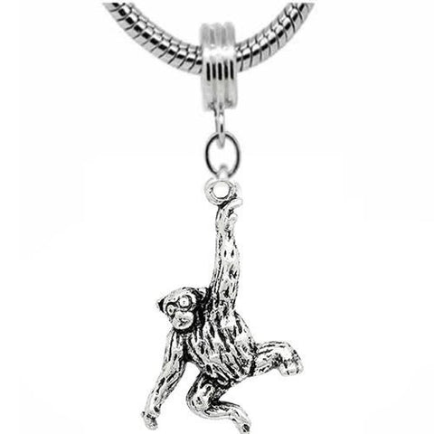 Monkey Bead Charm Dangle for snake Chain charm Bracelet - Sexy Sparkles Fashion Jewelry - 2