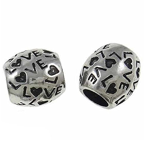Love Bead Compatible for Most European Snake Chain Bracelet For Snake Chain Charm Bracelet