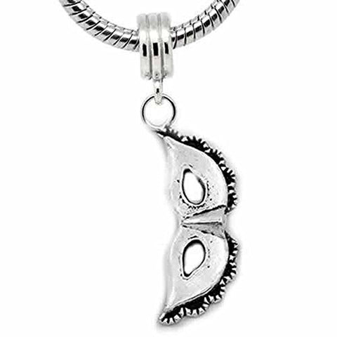 Mask Charm Dangle European Bead Compatible for Most European Snake Chain Bracelet - Sexy Sparkles Fashion Jewelry - 1