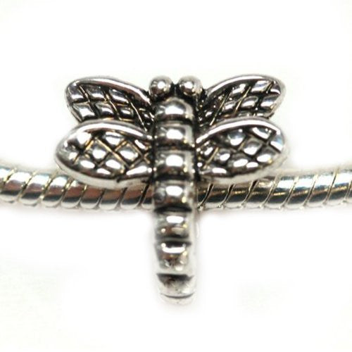 Dragonfly Slide on Charm for Bracelet For Snake Chain Charm Bracelet