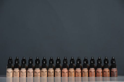 Glam Air Airbrush Water-based Large 0.50 Fl. Oz. Bottles of Foundation in 5 Assorted Light Satin Shades (For Normal to Dry Skin) - Sexy Sparkles Fashion Jewelry - 3