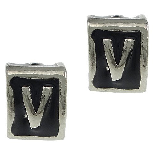 Letter  "V" Triangle Spacer European European Bead Compatible for Most European Snake Chain Charm Bracelet - Sexy Sparkles Fashion Jewelry - 1
