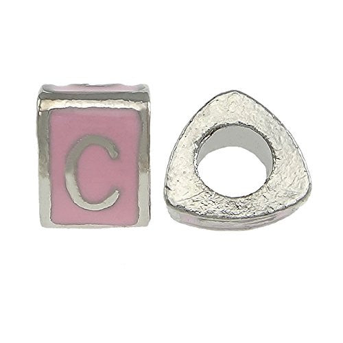 "C" LetterTriangle Charm Beads Spacer for Snake Chain Charm Bracelet - Sexy Sparkles Fashion Jewelry
