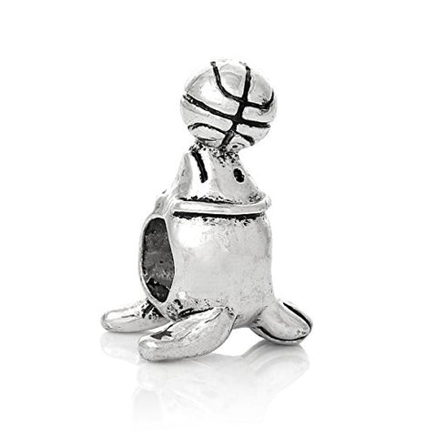 Sea Lion Balancing Ball Bead Compatible for Most European Snake Chain Bracelet - Sexy Sparkles Fashion Jewelry - 1