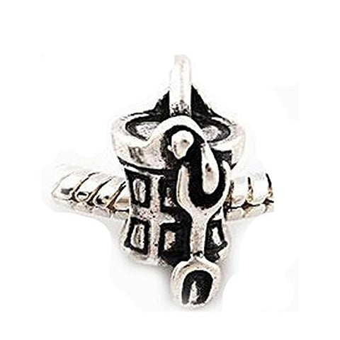 Beach Sand Bucket Charm European Bead Compatible for Most European Snake Chain Bracelet - Sexy Sparkles Fashion Jewelry - 1