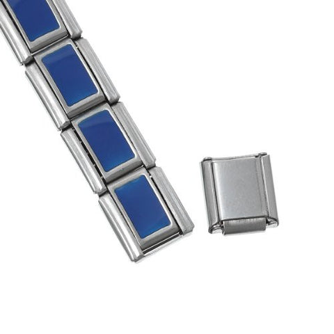 Starter Italian Charm 18 Link Bracelet 17.5 Cm (Blue Enamel) - Sexy Sparkles Fashion Jewelry - 2