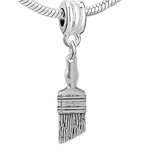 Work Tools Paint Brush European Bead Compatible for Most European Snake Chain Bracelet - Sexy Sparkles Fashion Jewelry