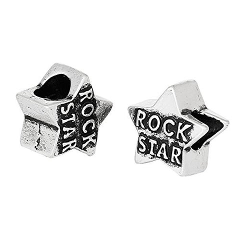Rock Star Bead Compatible for Most European Snake Chain Bracelet - Sexy Sparkles Fashion Jewelry - 2