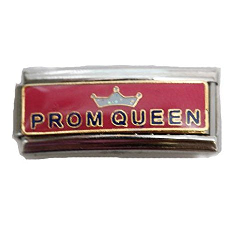 Prom Queen with Tiara Italian Charm Double Bracelet Link
