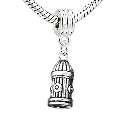 Fire Hydrant Dangle Bead Spacer for Snake Chain Charm Bracelet - Sexy Sparkles Fashion Jewelry