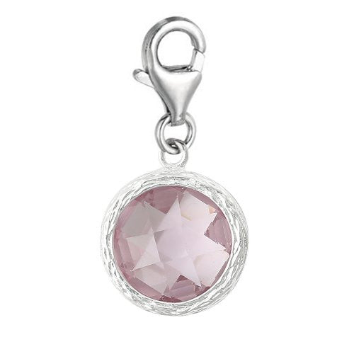 Clip on June Birthstone Charm Dangle Pendant for European Clip on Charm Jewelry w/ Lobster Clasp - Sexy Sparkles Fashion Jewelry