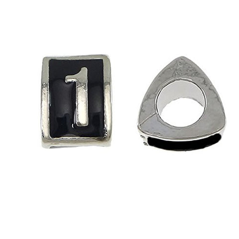 Triangle Number 1 Charm Bead for European Snake Chain Charm Bracelet - Sexy Sparkles Fashion Jewelry - 1