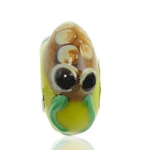 Frog on Murano Glass Bead Compatible for Most European Snake Chain Bracelet - Sexy Sparkles Fashion Jewelry - 1