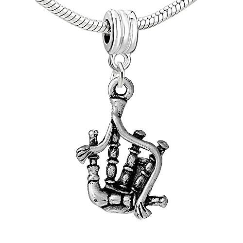 Bagpipes Dangle European Bead Compatible for Most European Snake Chain Bracelet - Sexy Sparkles Fashion Jewelry
