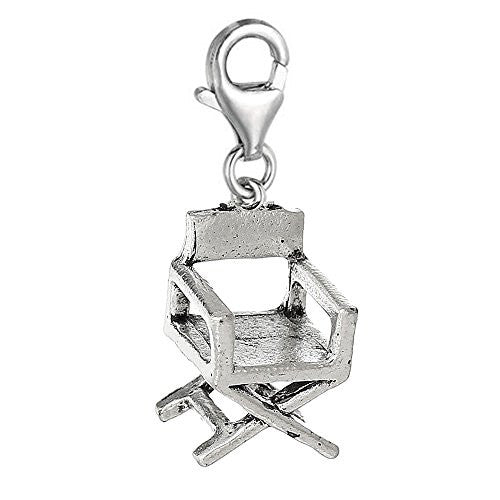 Chair Clip On For Bracelet Charm Pendant for European Charm Jewelry w/ Lobster Clasp - Sexy Sparkles Fashion Jewelry