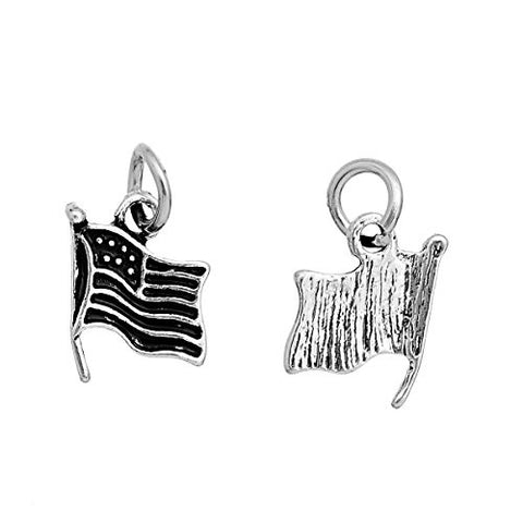 USA American Flag Charm Pendant For Necklace - Sexy Sparkles Fashion Jewelry - 3