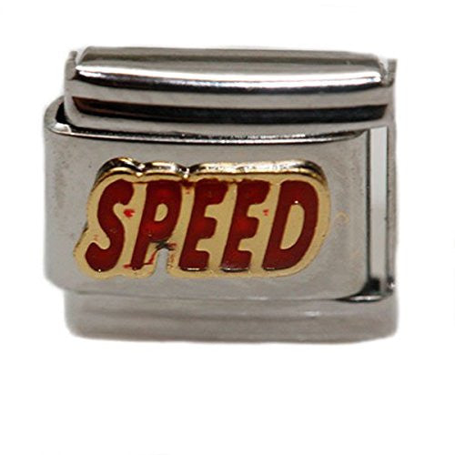 SPEED Italian Link Bracelet Charm - Sexy Sparkles Fashion Jewelry - 1