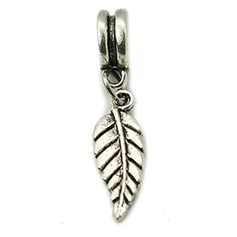 Leaf Charm Dangle For Snake Chain Charm Bracelet - Sexy Sparkles Fashion Jewelry - 1