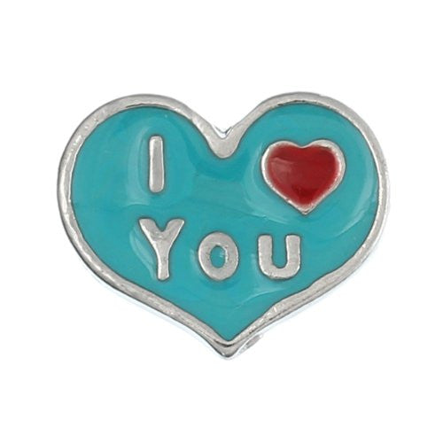 I love You Floating Charm For Glass Living Memory Lockets - Sexy Sparkles Fashion Jewelry - 1