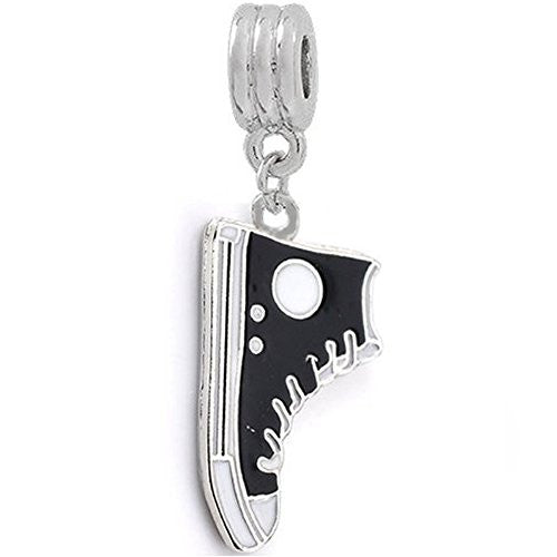 Converse Shoe Dangle Charm European Bead Compatible for Most European Snake Chain Bracelet - Sexy Sparkles Fashion Jewelry - 1