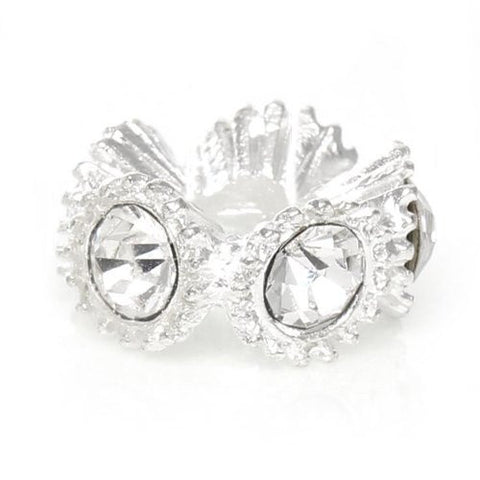 Clear  Crystal European Bead Compatible for Most European Snake Chain Bracelets - Sexy Sparkles Fashion Jewelry - 2