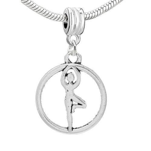 Ballet Ballerina Dangle Charm European Bead Compatible for Most European Snake Chain Bracelet - Sexy Sparkles Fashion Jewelry