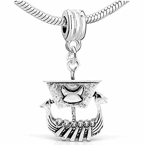 Pirate Ship Dangle Charm Bead For Snake Charm Bracelet - Sexy Sparkles Fashion Jewelry - 1