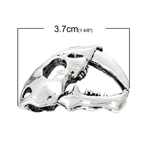 Halloween Dinosaur Skull Charm Pendant - Sexy Sparkles Fashion Jewelry - 3