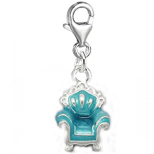 Clip on Sofa Dangle Charm Pendant for European Clip on Charm Jewelry w/ Lobster Clasp - Sexy Sparkles Fashion Jewelry