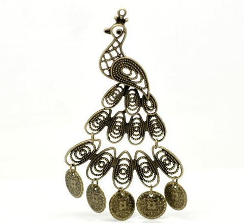 Peacock Charm Pendant for Necklace - Sexy Sparkles Fashion Jewelry - 4