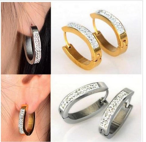 Sexy Sparkles Jewelry Stainless Steel Womens Mens Hoop Earrings Huggie Earrings Piercings Hypoallergenic - Sexy Sparkles Fashion Jewelry - 4