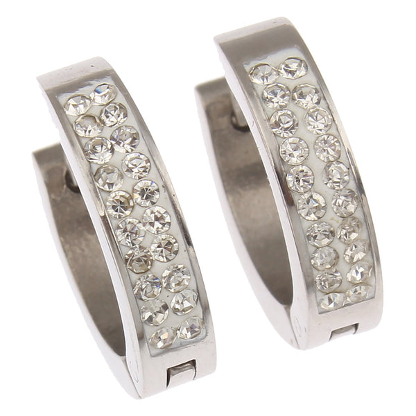 Sexy Sparkles Jewelry Stainless Steel Womens Mens Hoop Earrings Huggie Earrings Piercings Hypoallergenic - Sexy Sparkles Fashion Jewelry - 1
