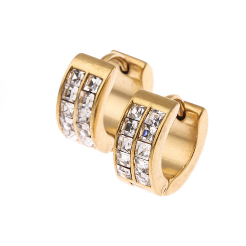 Sexy Sparkles Jewelry Stainless Steel Womens Mens Hoop Earrings Huggie Earrings CZ Piercings Hypoallergenic - Sexy Sparkles Fashion Jewelry - 1