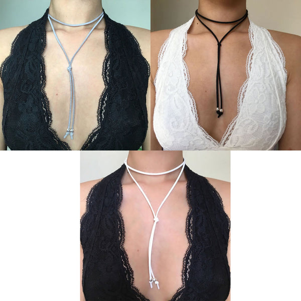 Sexy Sparkles Velvet Choker Necklace for Women Girls Gothic Choker Bolo Tie Chokers - Sexy Sparkles Fashion Jewelry - 1