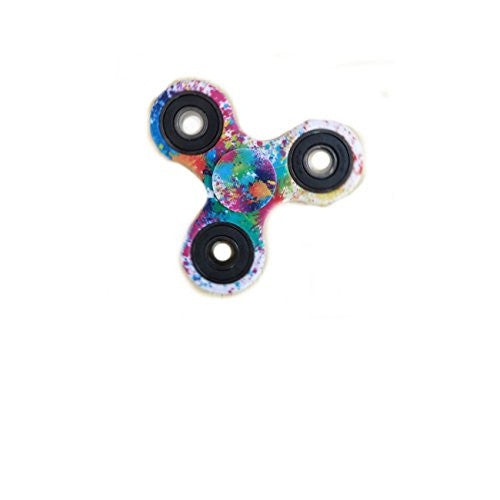 Sexy Sparkles Multicolor Tri-Spinner Fidget Hand Spinner Finger Toy Stress Reducer EDC Focus Toy Relieves ADHD Anxiety and Boredom