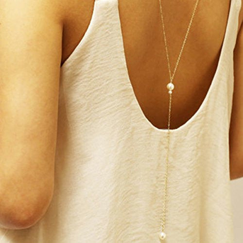 Sexy Sparkles Fashion Rhinestone the Sexy Back Wedding Necklace Body Chain Bikini Chain