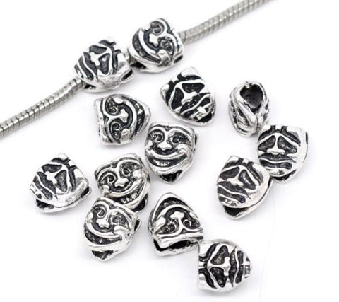 Clown Mask Charm European Bead Compatible for Most European Snake Chain Bracelet - Sexy Sparkles Fashion Jewelry - 2