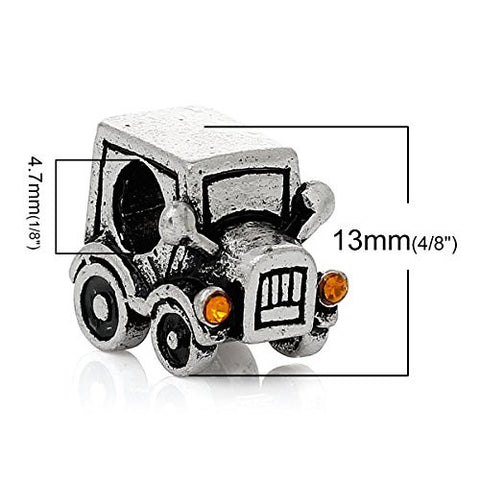 Classic Car Bead Compatible for Most European Snake Chain Bracelet - Sexy Sparkles Fashion Jewelry - 3