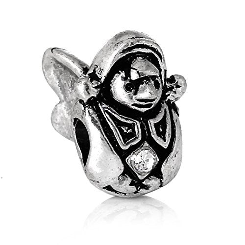 Beautiful Angel Charm Bead Spacer Compatible for Most European Snake Chain Bracelet - Sexy Sparkles Fashion Jewelry - 1