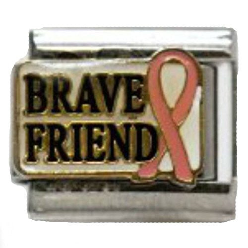 Brave Friend Italian Charm Bracelet Link - Sexy Sparkles Fashion Jewelry - 1