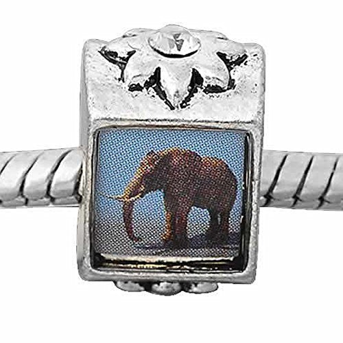 Elephant Charm Spacer European Bead Compatible for Most European Snake Chain Bracelet - Sexy Sparkles Fashion Jewelry - 1