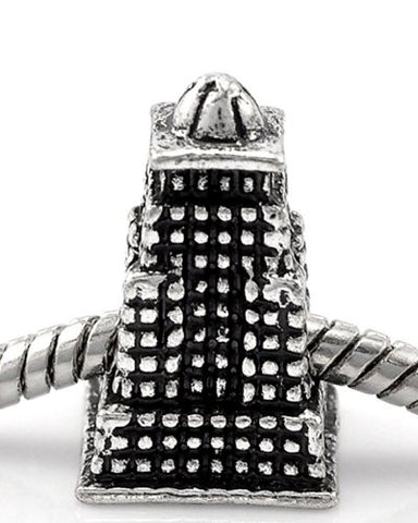 America USA Empire State Building Charm European Bead Compatible for Most European Snake Chain Bracelet - Sexy Sparkles Fashion Jewelry - 1